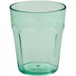Choice 16 oz. Green Plastic Paneled Tumbler - 12/Pack Choice 16 oz. Green Plastic Paneled Tumbler - 12/Pack