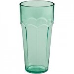 Choice 16 oz. Green Plastic Paneled Tumbler - 12/Pack Choice 16 oz. Green Plastic Paneled Tumbler - 12/Pack