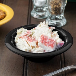 GET B-454-BK Black Elegance 4.5 oz. Melamine Bowl - 48/Case