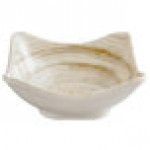 Elite Global Solutions D52SQ Van Gogh Taupe 9 oz. Square Melamine Bowl - 6/Case