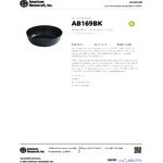 American Metalcraft Ani 169 oz. Black Round Melamine Serving Bowl - 6/Case American Metalcraft Ani 169 oz. Black Round Melamine Serving Bowl - 6/Case