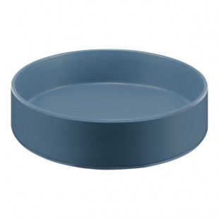 Cal-Mil Hudson 72 oz. Stone Blue Raised Rim Melamine Bowl Cal-Mil Hudson 72 oz. Stone Blue Raised Rim Melamine Bowl