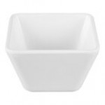 Vollrath V2220030 5 oz. Blue / White Extra-Small Square Melamine Bowl