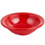Carlisle KL11805 Kingline 10 oz. Red Nappie Bowl - 48/Case Carlisle KL11805 Kingline 10 oz. Red Nappie Bowl - 48/Case