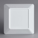 Acopa Rittenhouse 20 oz. Square White Melamine Bowl - 12/Case
