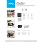Acopa Rittenhouse 20 oz. Square White Melamine Bowl - 12/Case