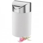 Cal-Mil 3025-55 Luxe White Rectangular Riser with Stainless Steel Base - 12