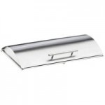 Cal-Mil 3025-55 Luxe White Rectangular Riser with Stainless Steel Base - 12