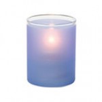 Hollowick 5176CI Clear Ice Glass Cylinder Tealight