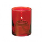 Hollowick 5176CI Clear Ice Glass Cylinder Tealight