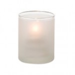 Hollowick 5176CI Clear Ice Glass Cylinder Tealight