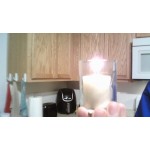 Hollowick 5176CI Clear Ice Glass Cylinder Tealight
