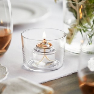 Acopa 7.5 oz. Cylindrical Glass Candle / Votive Holder - 12/Case