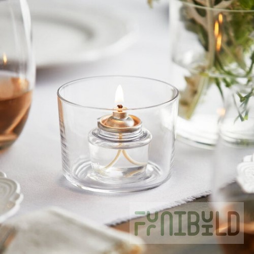 Acopa 7.5 oz. Cylindrical Glass Candle / Votive Holder - 12/Case