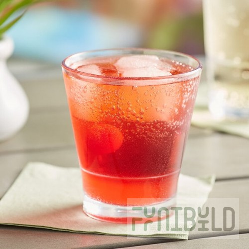 Choice 9 oz. Customizable SAN Plastic Stackable Rocks / Old Fashioned Glass - 24/Case