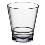 Choice 9 oz. Customizable SAN Plastic Stackable Rocks / Old Fashioned Glass - 24/Case