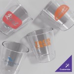 Choice 9 oz. Customizable SAN Plastic Stackable Rocks / Old Fashioned Glass - 24/Case