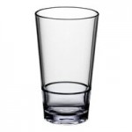 Choice 9 oz. Customizable SAN Plastic Stackable Rocks / Old Fashioned Glass - 24/Case