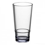 Choice 9 oz. Customizable SAN Plastic Stackable Rocks / Old Fashioned Glass - 24/Case