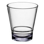 Choice 9 oz. Customizable SAN Plastic Stackable Rocks / Old Fashioned Glass - 24/Case