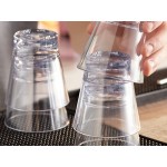 Choice 9 oz. Customizable SAN Plastic Stackable Rocks / Old Fashioned Glass - 24/Case