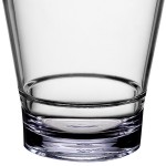 Choice 9 oz. Customizable SAN Plastic Stackable Rocks / Old Fashioned Glass - 24/Case