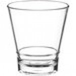 Choice 9 oz. Customizable SAN Plastic Stackable Rocks / Old Fashioned Glass - 24/Case