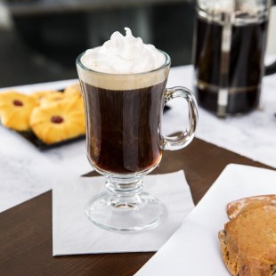 Libbey 5295 8.5 oz. Customizable Irish Glass Coffee Mug - 24/Case Libbey 5295 8.5 oz. Customizable Irish Glass Coffee Mug - 24/Case