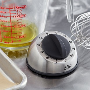 CDN MT1 Heavy-Duty Stainless Steel Mechanical 60 Minute Kitchen Timer