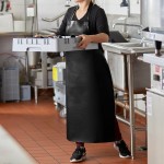Choice Black 38 Mil Heavy Weight Vinyl Dishwasher Apron - 40