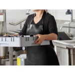 Choice Black 38 Mil Heavy Weight Vinyl Dishwasher Apron - 40