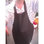 Choice Black 38 Mil Heavy Weight Vinyl Dishwasher Apron - 40