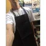 Choice Black 38 Mil Heavy Weight Vinyl Dishwasher Apron - 40
