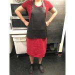 Choice Black 38 Mil Heavy Weight Vinyl Dishwasher Apron - 40