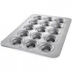 Chicago Metallic 43555 12 Cup 7.3 oz. Glazed Aluminized Steel Jumbo Crown Muffin Pan - 13 1/2
