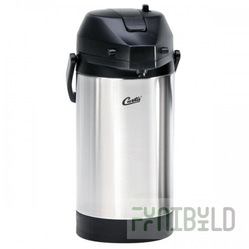 Curtis ThermoPro 3 Liter Stainless Steel Lined Airpot TLXA3001S000 - 6/Case