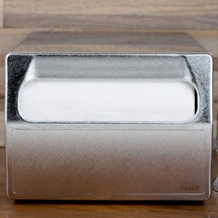 Vollrath 6512-28 Stainless Steel One Sided Countertop Fullfold Napkin Dispenser with Chrome Faceplate