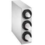 Vollrath 58823-A-A-A Stainless Steel 3-Slot Vertical 8 - 44 oz. Countertop Cup Dispenser Cabinet Vollrath 58823-A-A-A Stainless Steel 3-Slot Vertical 8 - 44 oz. Countertop Cup Dispenser Cabinet