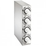 Vollrath 58823-A-A-A Stainless Steel 3-Slot Vertical 8 - 44 oz. Countertop Cup Dispenser Cabinet Vollrath 58823-A-A-A Stainless Steel 3-Slot Vertical 8 - 44 oz. Countertop Cup Dispenser Cabinet