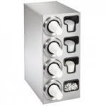 Vollrath 58823-A-A-A Stainless Steel 3-Slot Vertical 8 - 44 oz. Countertop Cup Dispenser Cabinet Vollrath 58823-A-A-A Stainless Steel 3-Slot Vertical 8 - 44 oz. Countertop Cup Dispenser Cabinet