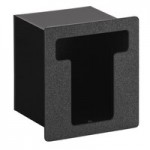 Vollrath FML-2 Black Thermoplastic Flush Mount Horizontal 2-Slot Lid Holder Vollrath FML-2 Black Thermoplastic Flush Mount Horizontal 2-Slot Lid Holder