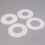 San Jamar C2210C Euro EZ-Fit® In-Counter 6 - 24 oz. Cup Dispenser with White Gasket - 23 1/4 San Jamar C2210C Euro EZ-Fit® In-Counter 6 - 24 oz. Cup Dispenser with White Gasket - 23 1/4