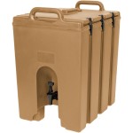 Cambro 1000LCD157 Camtainer® 11.75 Gallon Coffee Beige Insulated Beverage Dispenser Cambro 1000LCD157 Camtainer® 11.75 Gallon Coffee Beige Insulated Beverage Dispenser
