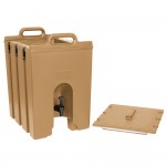 Cambro 1000LCD157 Camtainer® 11.75 Gallon Coffee Beige Insulated Beverage Dispenser Cambro 1000LCD157 Camtainer® 11.75 Gallon Coffee Beige Insulated Beverage Dispenser