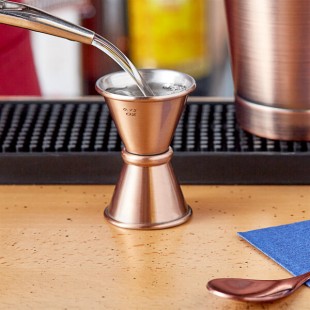 Acopa 0.5 oz. & 0.75 oz. Copper Japanese Jigger Acopa 0.5 oz. & 0.75 oz. Copper Japanese Jigger