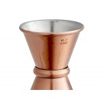 Acopa 0.5 oz. & 0.75 oz. Copper Japanese Jigger