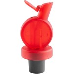 Franmara Transparent Red Auto-Close Top Medium Speed Pourer 8000-21 BU - 12/Pack Franmara Transparent Red Auto-Close Top Medium Speed Pourer 8000-21 BU - 12/Pack