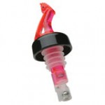 Precision Pours 100 BL C/F 1 oz. Ocean Blue Measured Liquor Pourer with Collar and Fliptop - 12/Pack