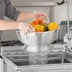 Choice 16 Qt. Heavy-Duty Aluminum Colander with Base and Handles Choice 16 Qt. Heavy-Duty Aluminum Colander with Base and Handles