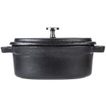 Libbey CIS-27 11 oz. Mini Cast Iron Oval Dutch Oven - 12/Case Libbey CIS-27 11 oz. Mini Cast Iron Oval Dutch Oven - 12/Case